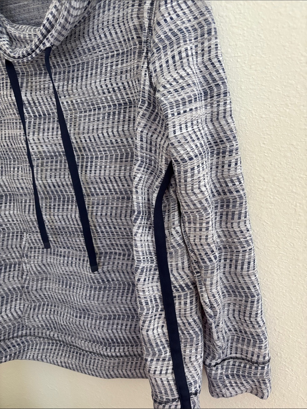 Talbots Navy and White Cowl Neck Pullover - Picture 3 of 6